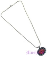 Metal pendant with Chain necklace - click here for large view